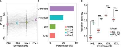 Genetic analysis of phenotypic plasticity identifies BBX6 as the candidate gene for maize adaptation to temperate regions